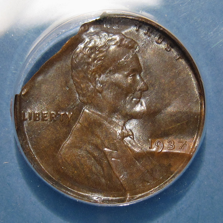 1937-Lincoln-Wheat-Cent-Mint-Error---Lamination-Split-After-Strike---Mated-Pair
