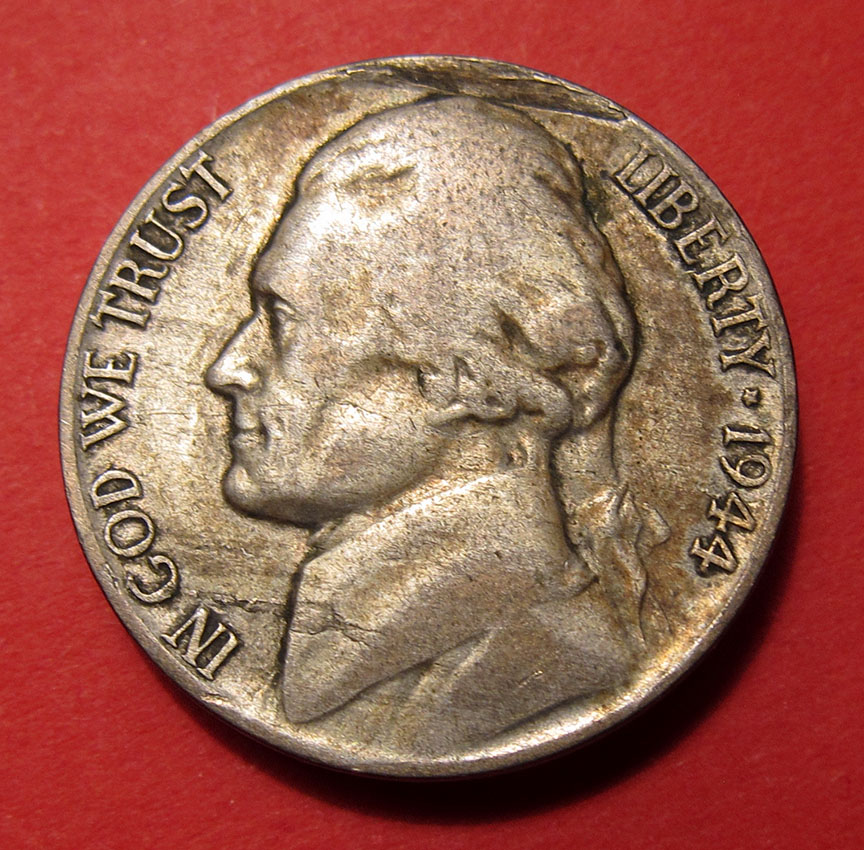 1944-P-Jefferson-Nickel-Mint-Error---Lamination
