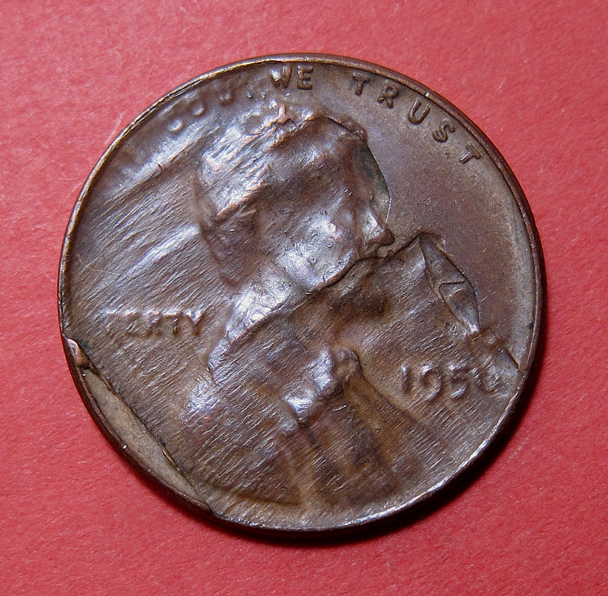 1956-Lincoln-Wheat-Cent-Mint-Error---Lamination-Loss