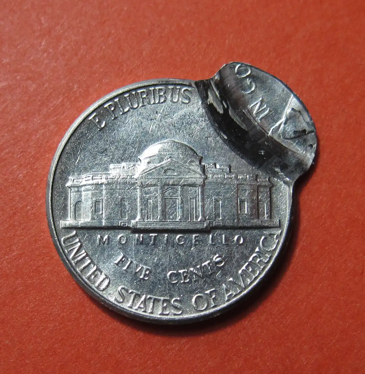 19xx-Jefferson-Nickel-Mint-Error---Flip-Over-Double-Strike-Uniface