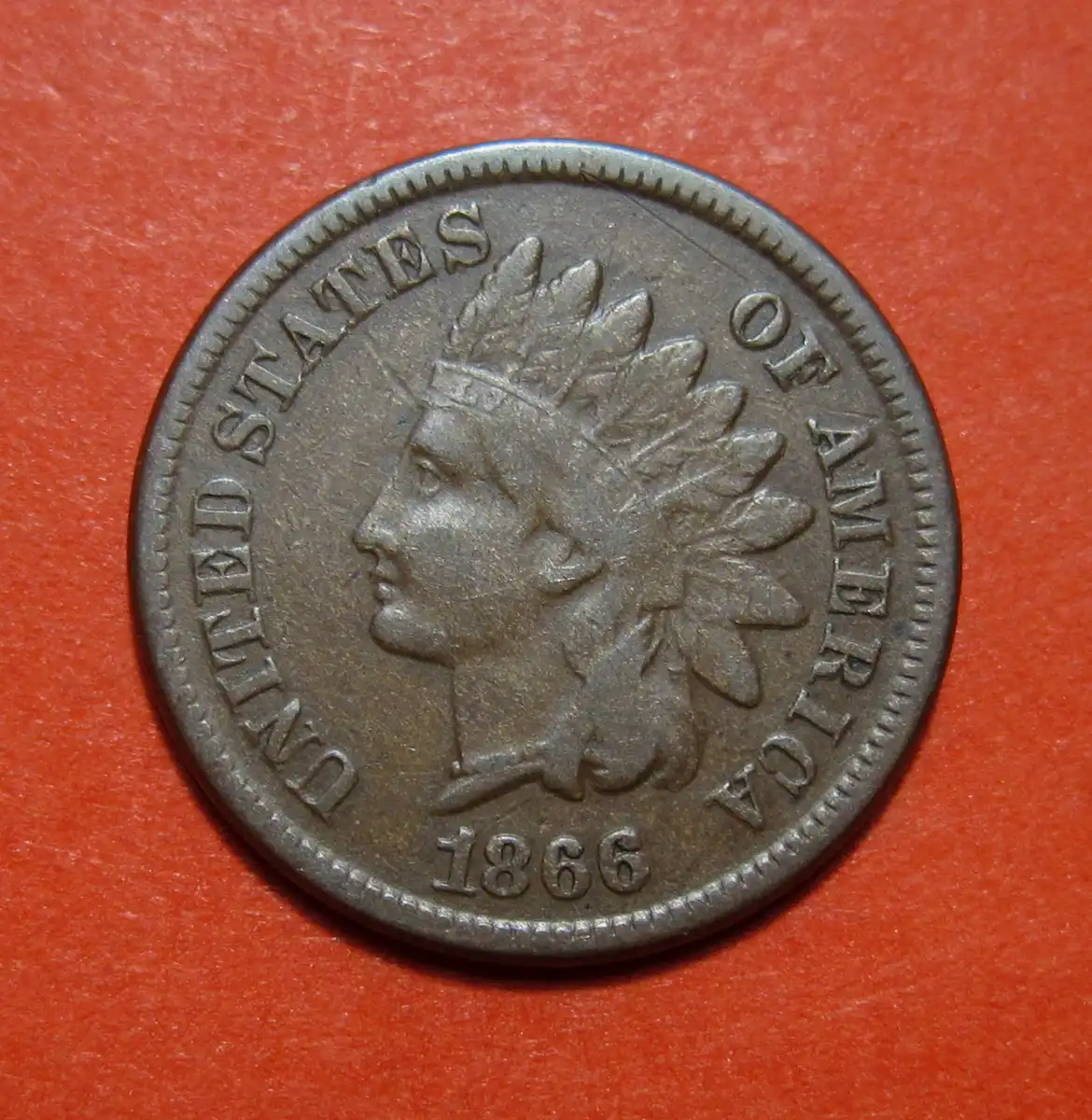 1866-Indian-Head-Cent-Mint-Error---Shattered-Die