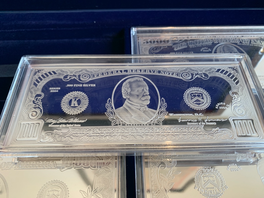 2004-Washington-Mint-12-Piece-.999-Silver-Bill-Set