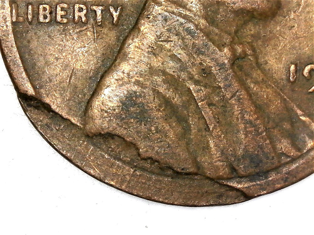 1952-D-Lincoln-Cent--Lamination-Error?