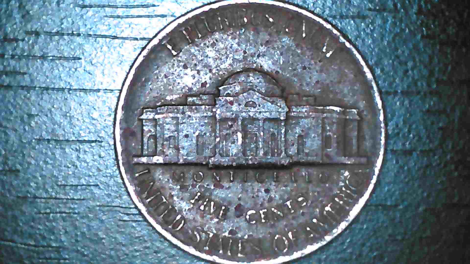 Black-1986-P-Nickel--And-Brown/Black-1986-D-Nickel--