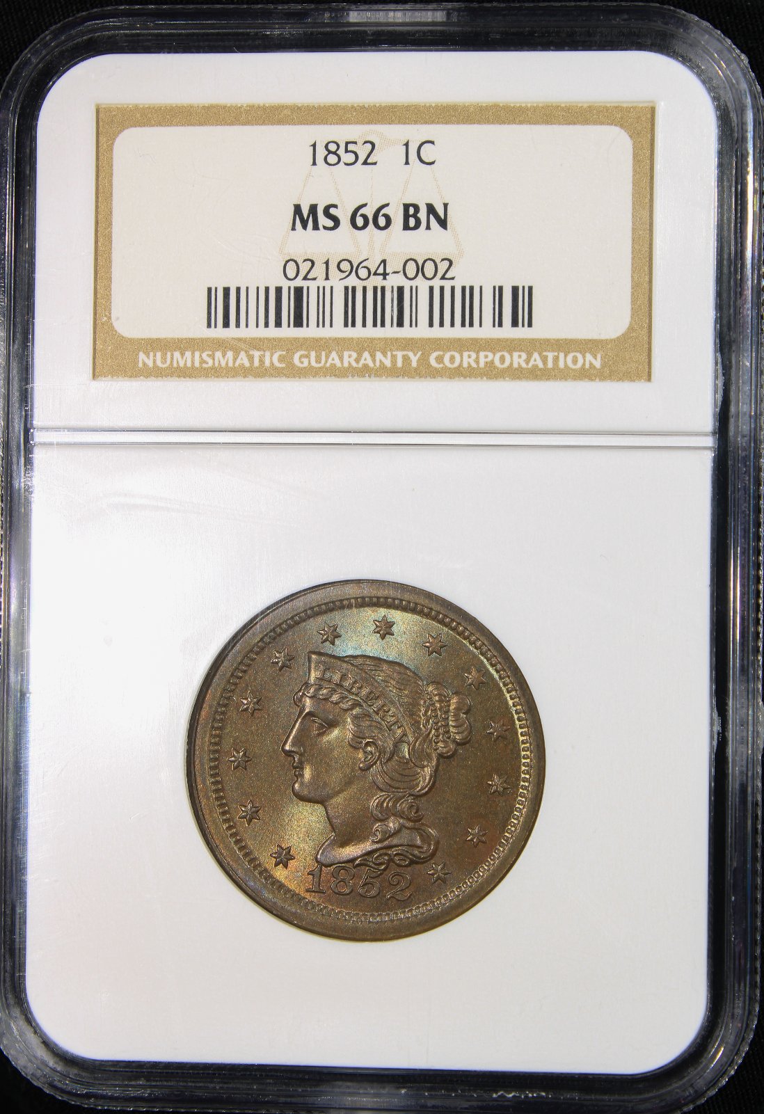 1852-Braided-Hair-Cent-NGC-MS-66...crossover?-Crack?