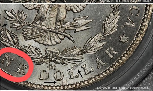 1900-O-VAM-15A-And-1882-CC-VAM-2-D-Morgan-Silver-Dollars---Rotated-Die-Clashing-In-Obverse-Legend?