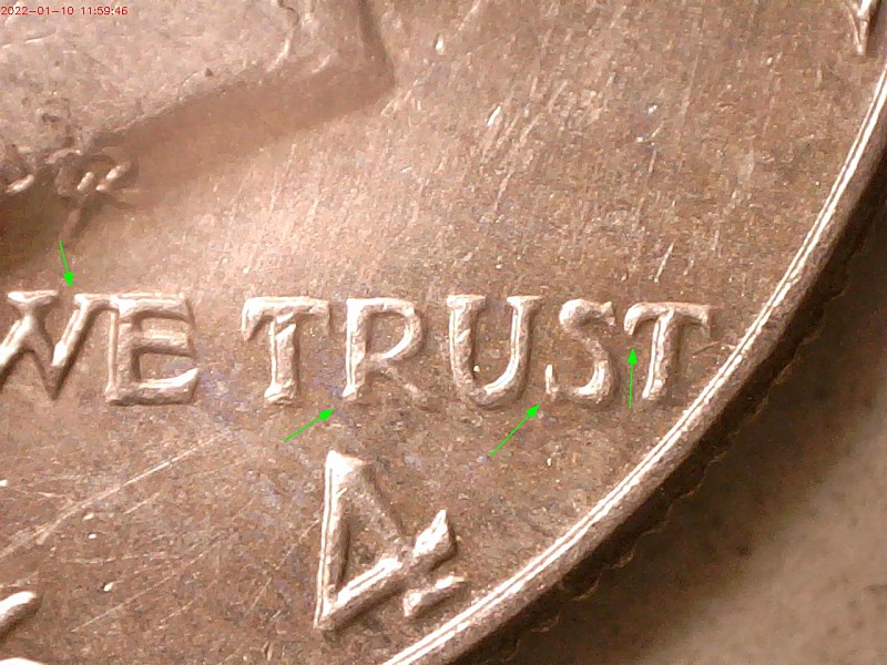 1964--D-1/2-Dollar-,RPM-Or-A-Well-Place-Die-Chip-?