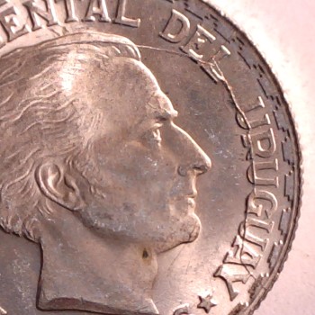 1943-Uruguay-50-Centesimos-Pre-Cud/Spiked-Head