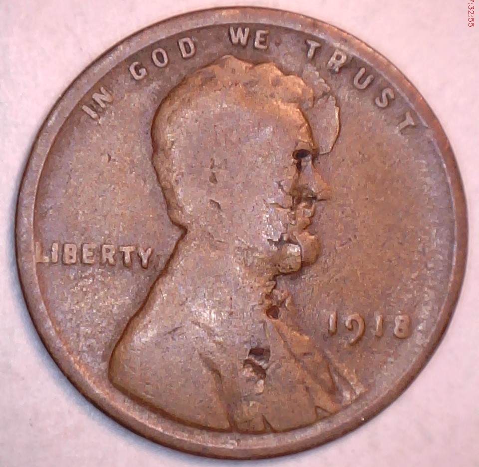 1918-Lincoln-Cent-Lamination