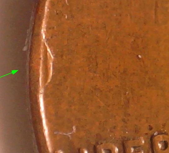 1960-D-Lincoln-Struck-Through-A-Folded-Fin-?-Or