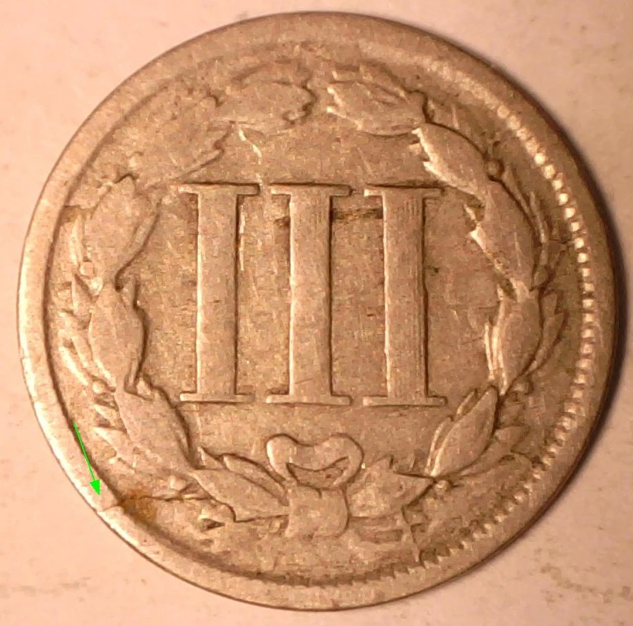 1866-3-Cent-Nickel-Shattered-Die