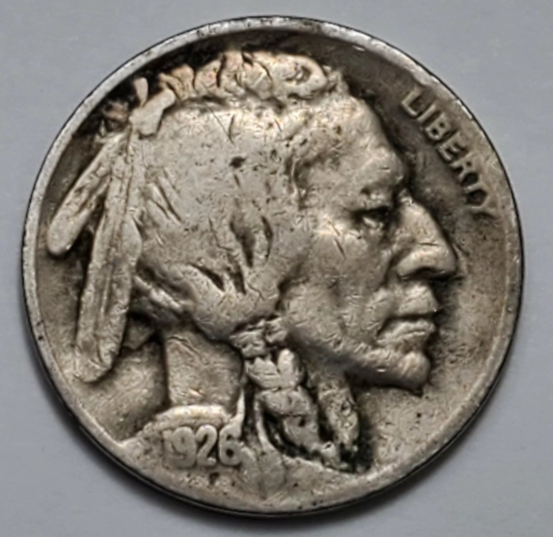 Buffalo-Nickel-1926-S-Dark-Color-In-Recesses.