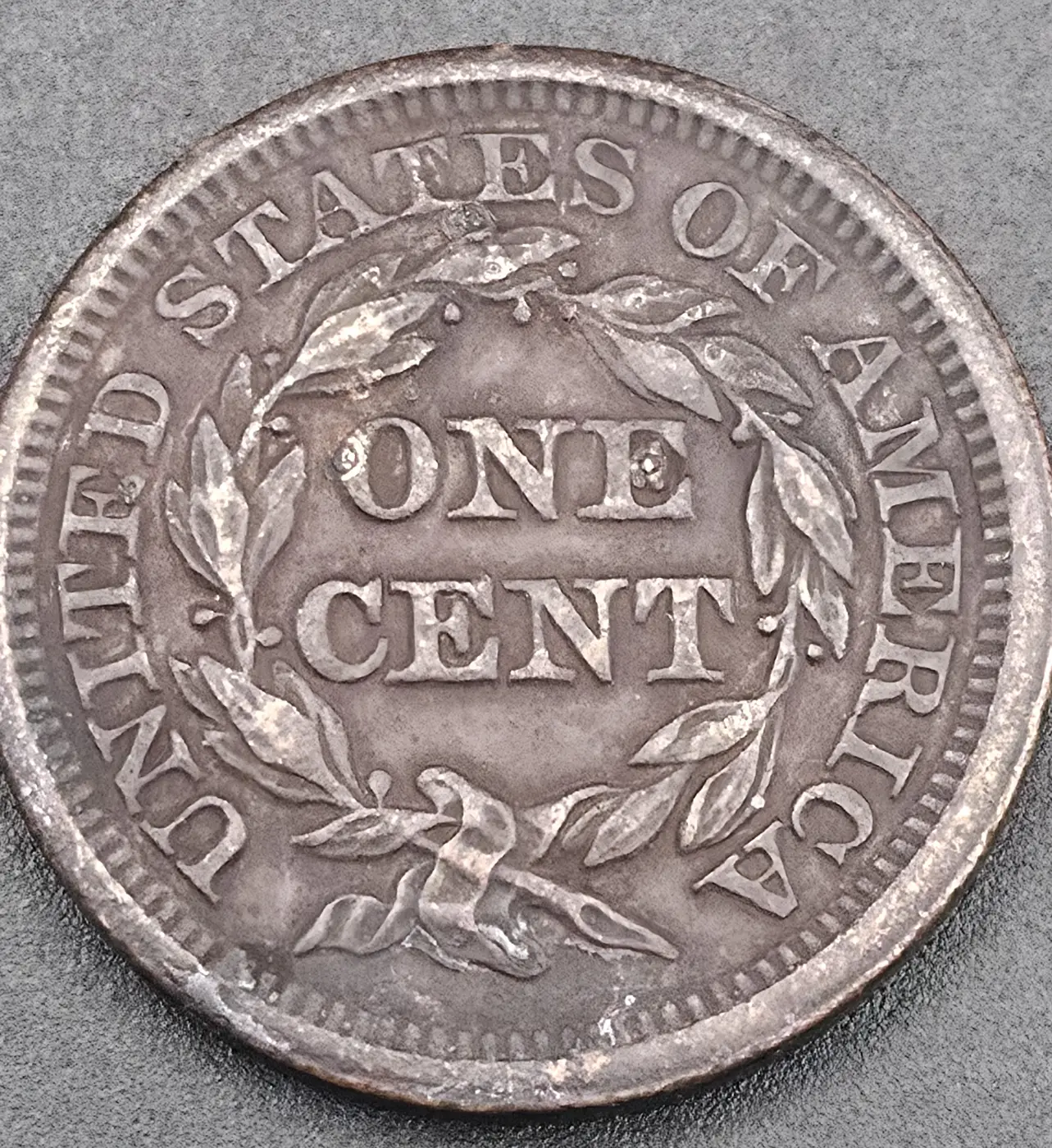 1847-Braided-Hair-Cent-For-Grading