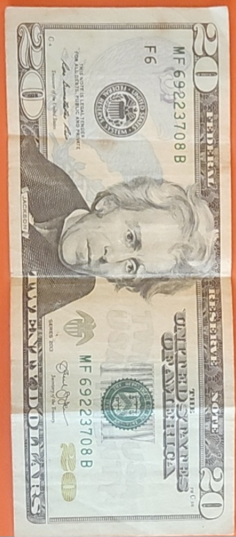 2013-$20-Bill-With-Unknown-Mark-Behind-The-Serial-Number