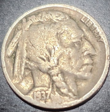 1937-Buffalo-Nickel-With-Good-Details