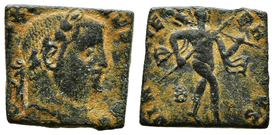 Bronze-Coins-Modified-Into-Weights-For-Gold-Coins