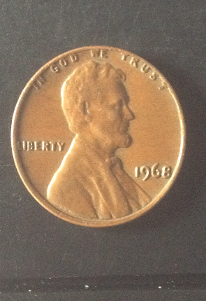 1968-Lincoln-Penny-Weight-2.9-Grams