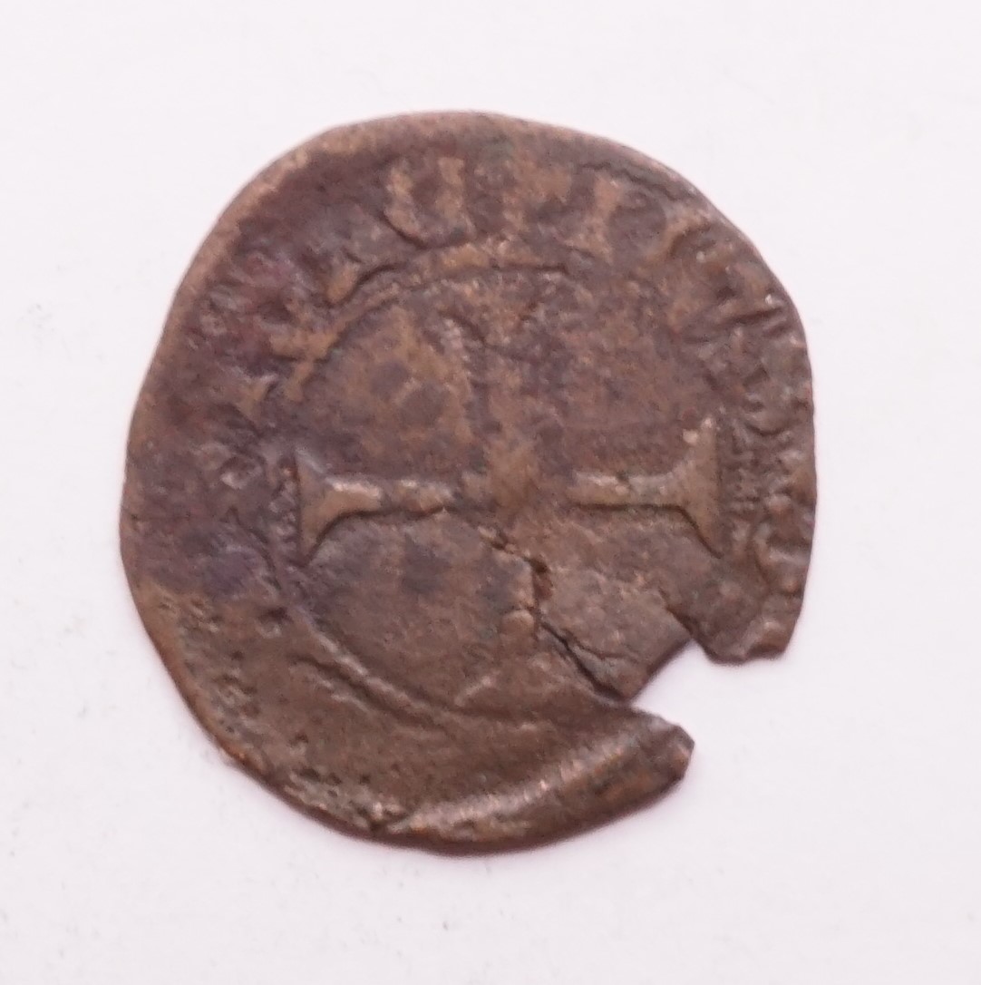 Late-Medieval-French?-Coin-Id:-France-Denier-Tournois-03/02/1423