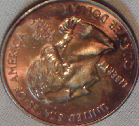 2005-Oregon-State-Quarter-Some-Type-Of-Toning-Or-Something-Done-By-Heat?