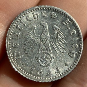 Germany-50-Pfennig-1944-F---Edge-Error-?