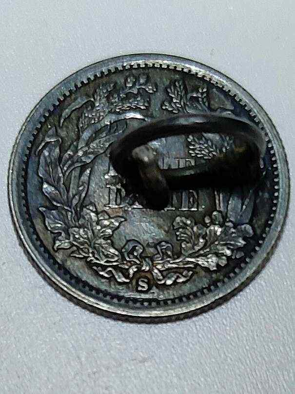 1872-S-Seated-Half-Dime--Covered-With-Beautiful-Enamel