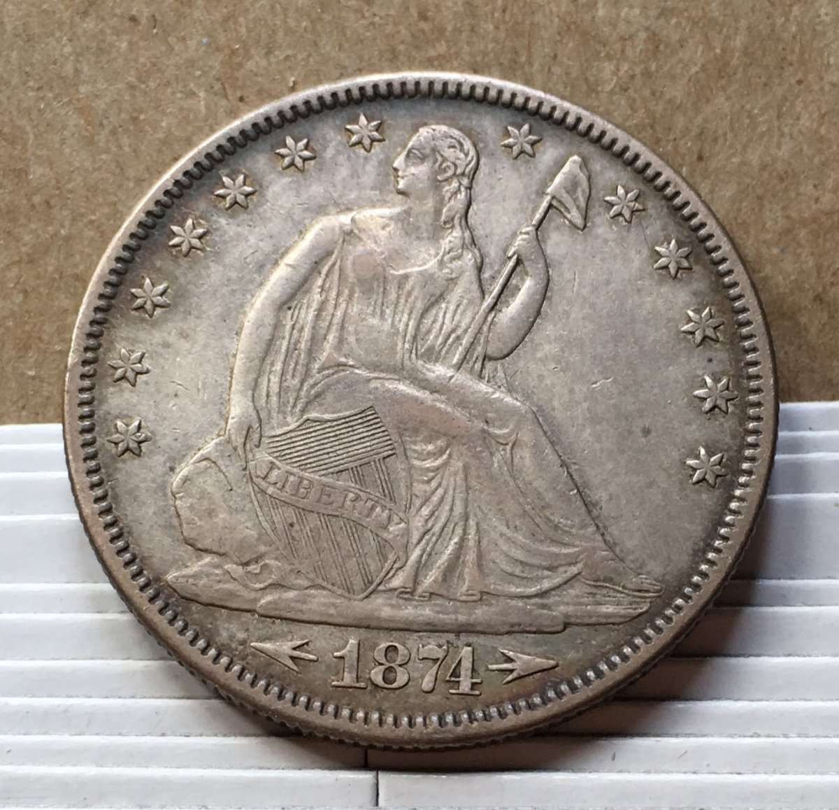 Opinions-Please---1874-Seated-Lberty-Half-Dollar