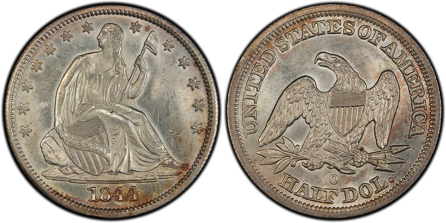 1844-O-Seated-Half-Dollar-PCGS-#1
