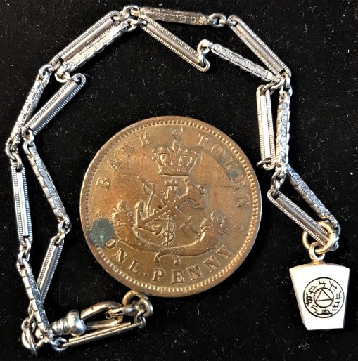 1857-Upper-Canada-Penny-As-A-Watch-Fob