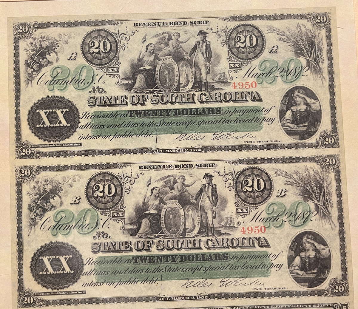1872-SC-Bond-Notes-Not-Sure-If-Genuine