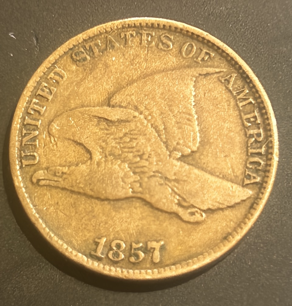 1857-Flying-Eagle-Just-Posting-To-See-Grade.-No-Scope-Yet.-Error-OBV-&-Reverse-Clash-50c-Same-Year?