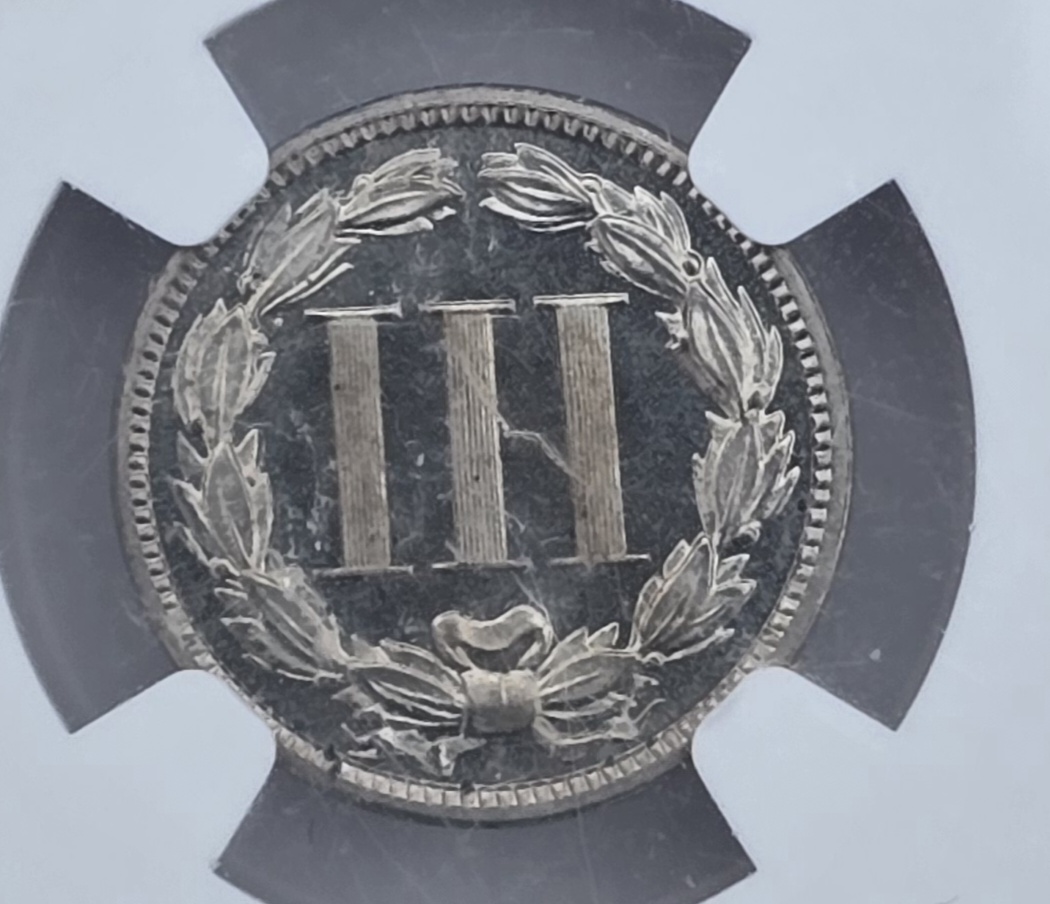 PVC-Or-Just-Inactive-Spotting-On-Straight-Graded-PF65+-Cam-3-Cent-Nickel?