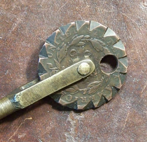 1819-Matron-Head-Large-Cent---Struck-Out-Of-Collar?