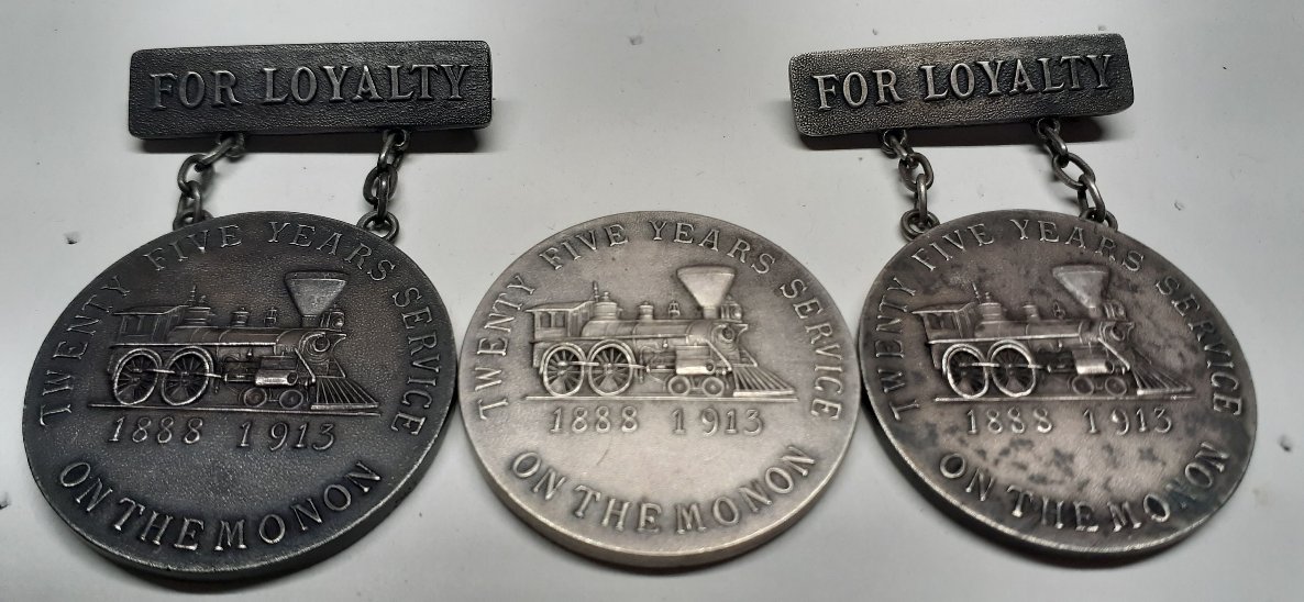 Monon-Railroad-25-Year-Service-Medals