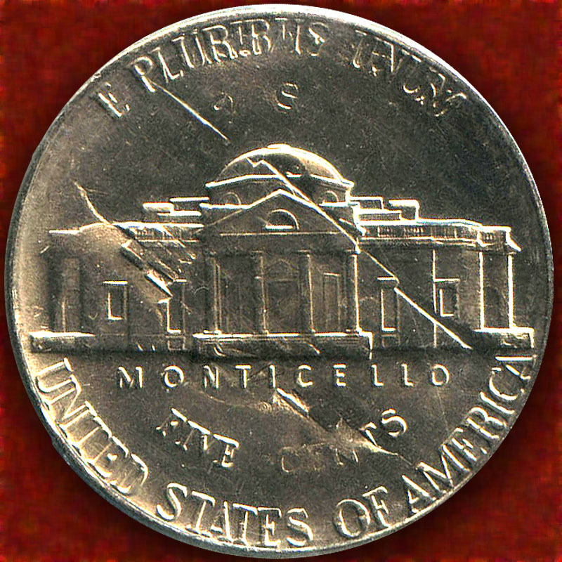 1960-Jefferson-Nickel---Reverse-Retyping-Several-Times?