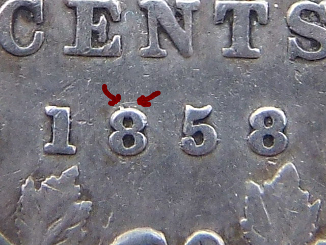 Canadian-10-Cents-1858--8-Over-5----Need-Help-With-Identification