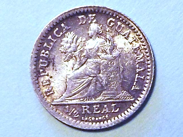 Another-New-Find---Guatemala-1895-Half-Real-Great-Double-Die-Obverse