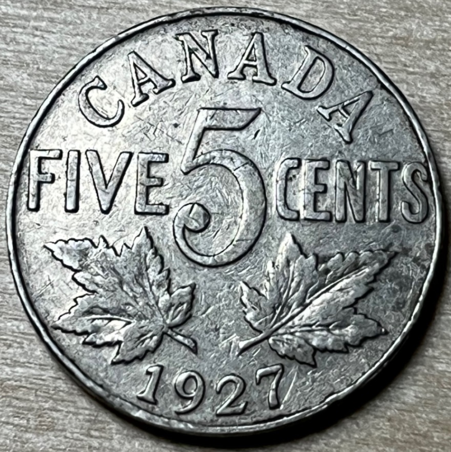 Canada-1927-5c-Grading