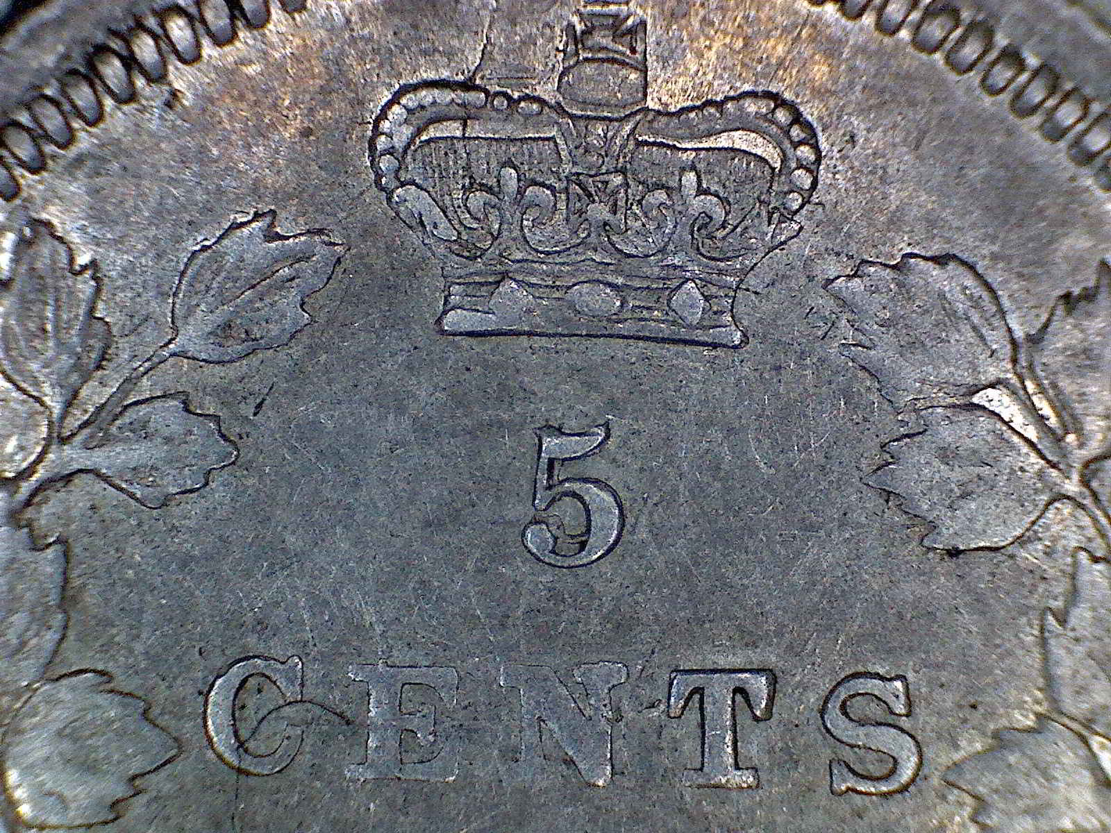 Another-1858-5-Cent-Variety.-Large-Denomination