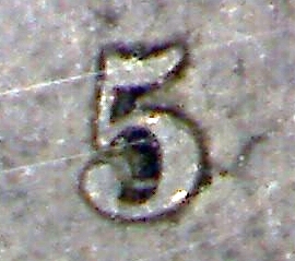 Another-1858-5-Cent-Variety.-Large-Denomination