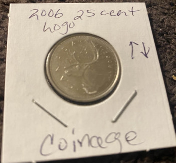 2006-Logo-25cent-Coin-With-Coinage-Dies-!