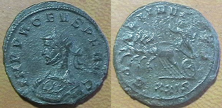  Ancient Coins Antoninianus of Probus IMP PROBVS PF AVG/SOLI INVICTO/XXIS RIC II SISCIA 770