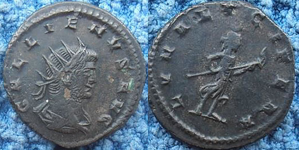  Ancient Coins GALLIENVS AVG/LVNA LVCIFERA RIC I Antioch 646