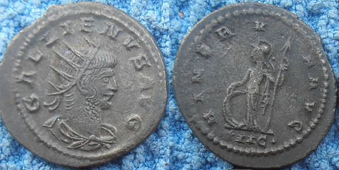  Ancient Coins GALLIENVS AVG/ MINERVA AVG RIC I Antioch 617