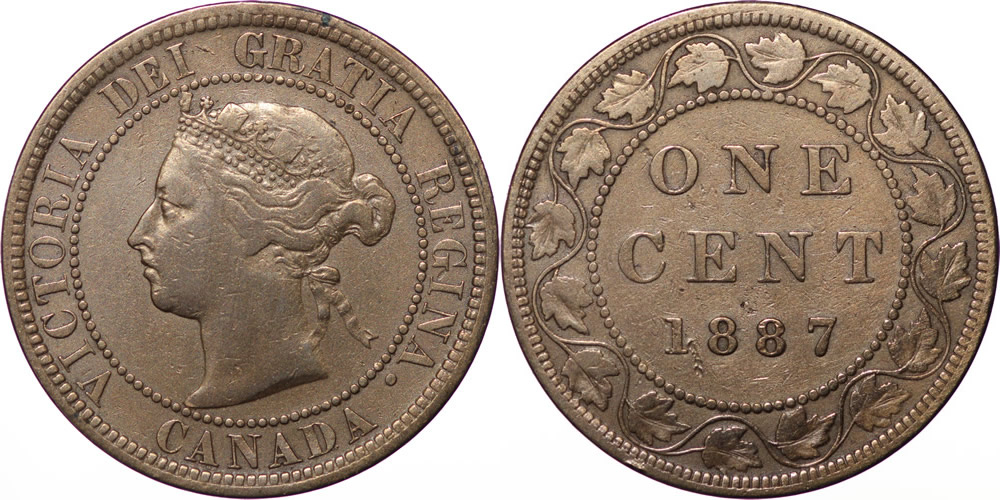 1887 Victoria Large Cent 