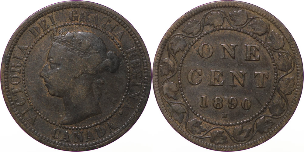 1890 H Victoria Large Cent 1890 H Victoria Large Cent