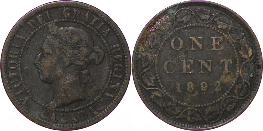 1892 Victoria Large Cent 