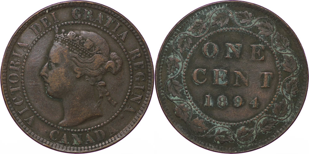 1894 Victoria Large Cent 1894 Victoria Large Cent