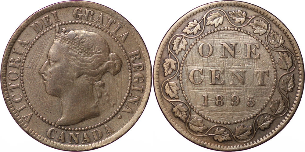 1895 Victoria Large Cent 