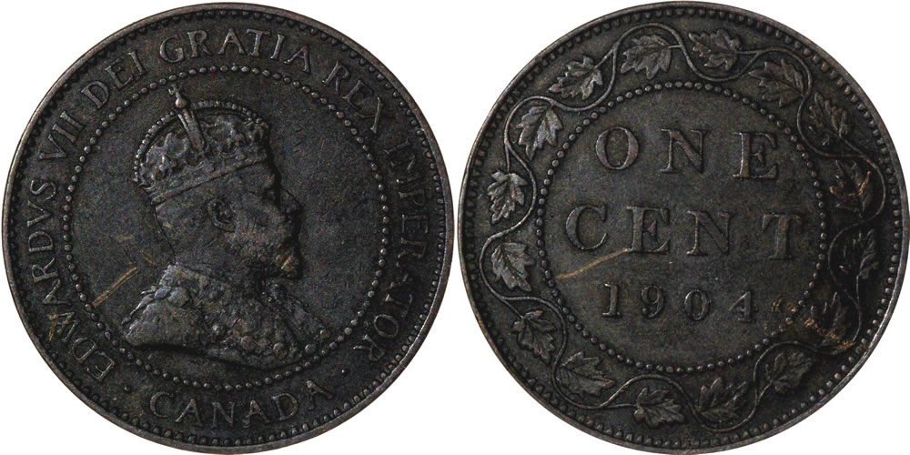 1904 Edward VII Large Cent 1904 Edward VII Large Cent