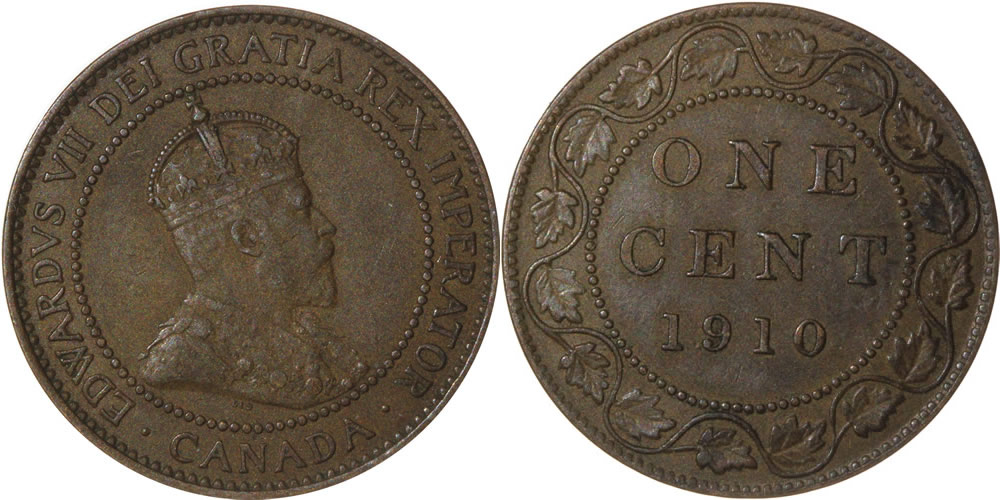 1910 Edward VII Large Cent 1910 Edward VII Large Cent